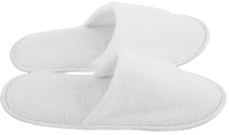 Beaupretty Pantoufles en Polaire Douce Jetables D'hôtel pour Garçon et Filles Semelle Épaisse Antidérapante Confortables et Adorables Adaptées pour Spa et Maison