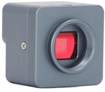 Hamwesh Camera Microscopio Digitale USB 4K 8MP con Obiettivo Zoom 0,5x e Adattatore 30 Mm 30,5 Mm Compatibile con XP 7 10 11 OS X