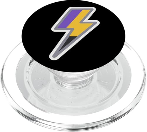Colori non binari Fulmine Transgender non binario Thumbs Up PopSockets PopGrip per MagSafe