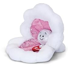 Trudi Huître Blanche | Peluche Cadeau pour Noël et Anniversaire, Animaux en Peluche | 13,5x12x14,5 cm Taille XS | Sealife | modèle 51393