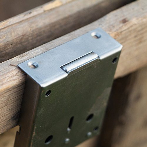 Serrure à palastre Antikas - Dimensions (l x H) : 102 x 63 mm - Distance au canon : 80 mm - Pour meuble, tiroir et placard