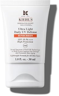 KIEHL'S Ultra Light Daily UV Defense SPF 50, 30 ml, hochwirksame Anti-Aging-Gesichtspflege mit LSF 50, Gesichtslotion mit hohem Lichtschutzfaktor, für langanhaltend jugendliche Haut