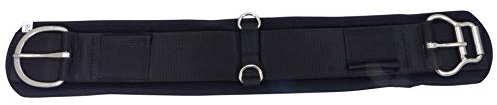 Thor Equine Western Sattelgurt Neopren – Schwarz, atmungsaktiv, 12 cm, Edelstahl, Schnellgurtung