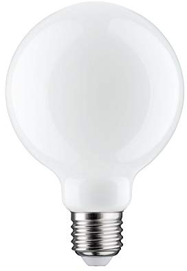 Paulmann 28702 LED Lampe Globe Filament G95 7,5W Klassik 806lm Leuchtmittel dimmbar Opal 2700K Warmweiß E27