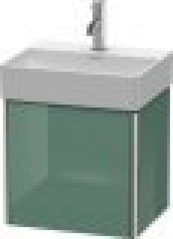 Duravit XSquare Waschtischunterbau wandhängend 43,4 x 34,0 cm, 1 Tür Anschlag rechts, für Waschtisch DuraSquare 073245, Farbe (Front/Korpus): Weiß Matt Dekor - XS4060R1818