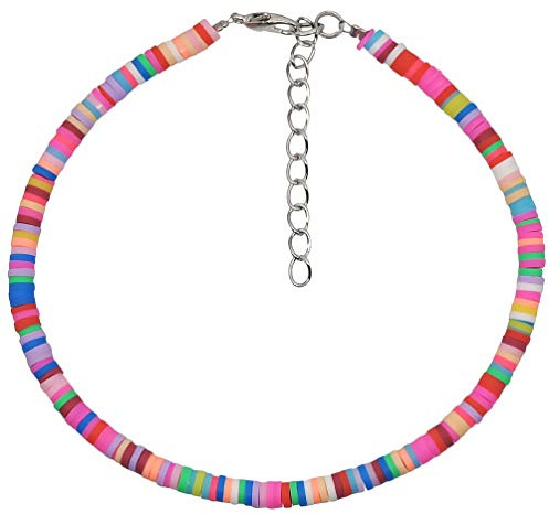 Holibanna Perlen Fußkettchen Armband Böhmischen Fuß Fußkettchen Bunte Perlen Geschichteten Fußkettchen Sommer Strand Schmuck für Frauen Mädchen (Gelb)