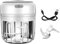 T.Y.G.F Mini Hachoir Électrique, 100ML Électrique Robot Culinaire Portable avec 3 Lames Tranchantes Hachoir Alimentaire Processeur de Hachoir pour Aliments pour Bébé, Viande, Oignon