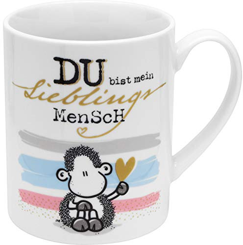 Sheepworld 46943 Tasse XL Motif « Homme » | Grande tasse en porcelaine, tasse jumbo, 60 cl, tasse avec inscription en allemand | Cadeau, ami, petite amie