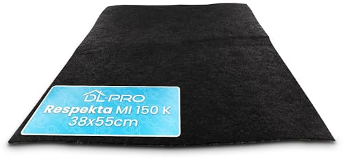 DL-pro Kolfiltermatta aktivt kolfilter 38 x 55 cm för Respekta MI 150 K, universell för köksfläkt