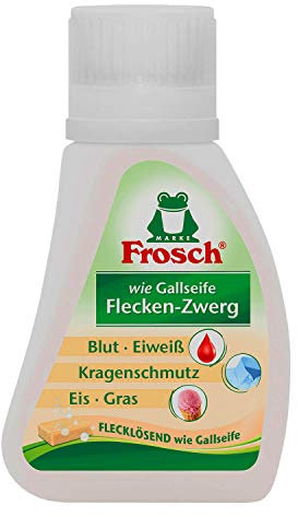 75ml Frosch Flecken-Zwerg Flecklösend wie Gallseife gegen Blut, Eiweiß, Kragenschmutz, Eis und Grasflecken 1er Pack (1x 75ml)