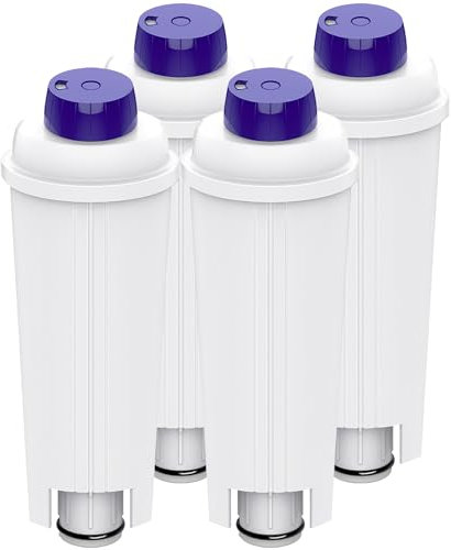 4Stücks Wasserfilter für Delonghi Filter Delonghi Kaffeevollautomat mit Aktivkohle-Enthärter Delonghi Filter für De'Longhi ECAM, ETAM, EC, BC Serie