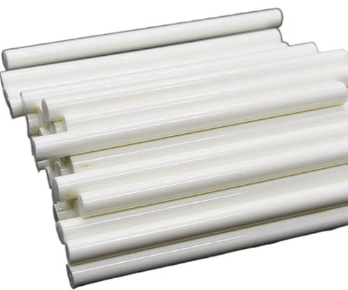 HOOCI 20 Stück 7 x 100 mm Heißklebestift for 7 mm elektrische Klebepistole Handwerk Handreparaturkleber weißer Wachsstift