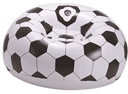 Garneck Aufblasbarer Fußball Air Sofa Sitz Kreativer Faltbarer PVC Sessel Leichtes Tragbares Party-Sofa Für Outdoor Reisen Strand Park Für Erwachsene Und Junge Mädchen