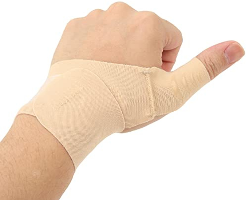 Tutore Polso Polso, Tutore Supporto Polso Polso Pollice Morbido Regolabile Compressione Manicotto Protezione per Tendinite (Colore Della Pelle) (Mano sinistra)