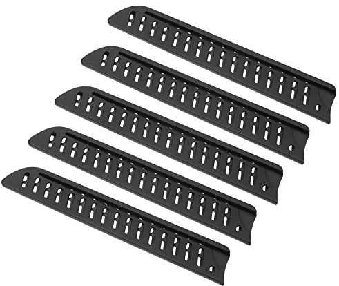 PATIKIL 5 Stück 215x32mm Messerschutzhülle für 203mm/8 Brotmesser, Universal Messerscheide aus PP Kunststoff Klingenschutz Messerhülle für Küchen Haushalt Hotel Esszimmer, Schwarz