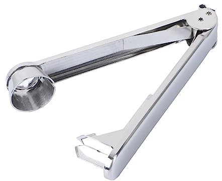 OUNONA Kirschkernentferner aus Edelstahl Leichtes und Schnelles Obstentkerner Küchengerät für Kirschen mit Praktischem Design in Silber