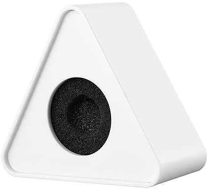 Hoement 2piezas Micrófonos Portátiles Logotipo Estación Moldeados Por Inyección De Abs Para Entrevistas Formas Triangular y Cuadrada Bandera Del Micrófono