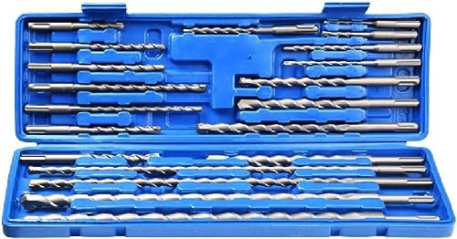 Ensemble de forets, ensemble de forets au cobalt, 20pc SDS Marteau Rotatif Béton Maçonnerie Foret Ensemble,