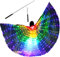 Ailes de Danse du Ventre pour Adultes - Ailes Lumineuses - avec Barres télescopiques - 2 Modes de contrôle de la lumière - LED - Ailes de Papillon - pour Carnaval, scène, fête de Noël