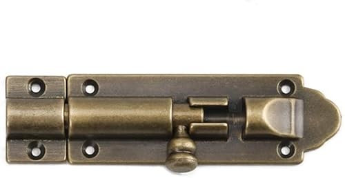 FBANULPEX Schieberiegel, Türriegel, Türschloss Riegel Türriegel, Schiebetürschloss, Torriegel, Zylinderriegel aus massivem Messingguss