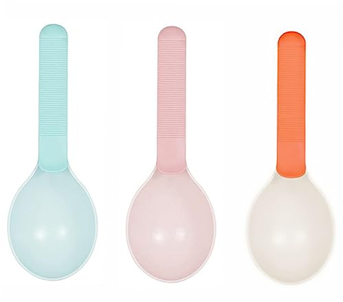 Abaodam 3pièces Pelle à Nourriture pour Chat Cuillère Multifonction avec Poignée Confortable pour Animaux