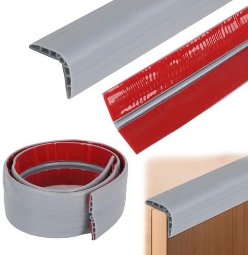 5M Wall Corner Protectors, Rubber Safety Edge Guards for Baby Proofing, Self-Adhesive Anti-Collision Strip for Furniture & Walls, Countertop, Childproofing Protection (Grey, 35 * 35mm)