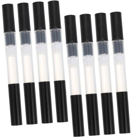 PLAFOPE 8 Stück Teiliges Transparente Nagelöl Stifte aus Robustem Leere Nail Art Öl Tubes zum Nachfüllen Auslaufsicher und Kompakt für Einfache Nagelpflege und Lipgloss Befüllung