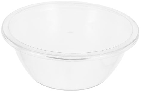 TOYANDONA Ciotola da Impasto in Plastica con Coperchio, Profonda e Capiente | Superficie Antiaderente, Adatta a Verdure e Preparazione Alimentare, Formato Leggero Riutilizzabile