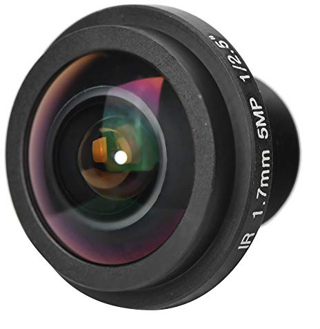 Bonbela CCTV 49 Mm Obiettivo grandangolare Nuova scheda 5MP 1,7 Mm 170 Obiettivi grandangolari Sicurezza Fisheye Vista per Telecamera CCTV
