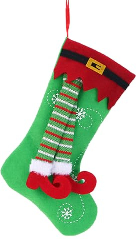 Yonuaret Weihnachtsstrumpf,Weiches Und Klassisches Ornament | Weihnachtsbaum Anhänger Und Snack Strumpf - Für Kinder Kleinkinder Frauen Mädchen Studenten Kaminsims Türgriff Wand Klassenzimmer