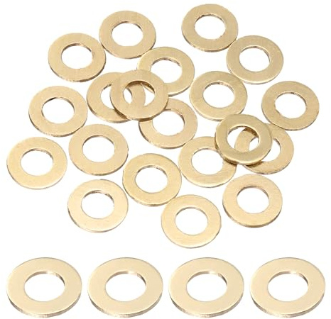 QUARKZMAN 20Pz Rondelle Piatte in Ottone M6 12x6x1mm(ODxIDxSP) | Rondelle Rame, Guarnizioni Idrauliche Di Tenuta Metalliche, Rondelle Alzaporta, Rondelle in Acciaio Per Viti Bulloni Dadi