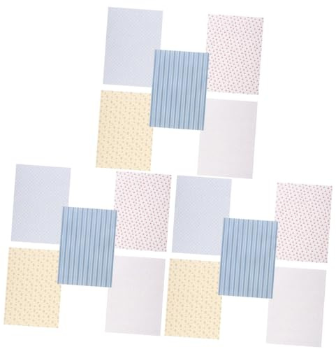 BCOATH Papel Tapiz Adhesivo para Casas de Muñecas 5 Hojas Tamaño A4 Papel Pintado Despegable para Decoración de Sala y Dormitorio Fondo de Pantalla Miniatura para Accesorios de Casa