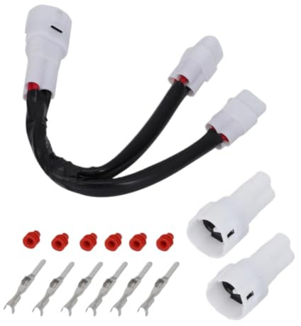 Kit Divisor de Toma de Corriente para Motocicleta Compatible con Yamaha Tenere 700 Super Tenere para Cargador USB GPS Luz Auxiliar Empuñadura Calefactada