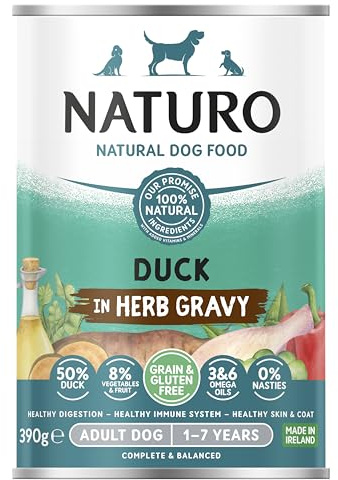 Naturo Hundburk anka och grönsaker 12 lådor 390 g