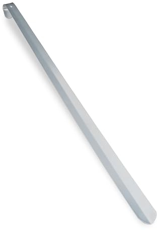 Relaxdays Schuhlöffel, extra großer & stabiler Schuhanzieher, kein Bücken, zum Aufhängen, Metall, 70 cm, silber glänzend | extra großer & stabiler Schuhanzieher, kein Bücken, zum Aufhängen, Metall, 70 cm
