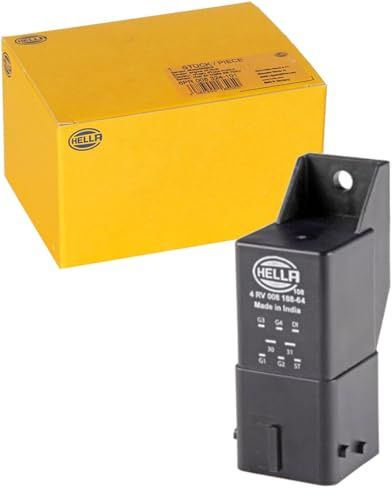 HELLA 4RV 008 188-641 Relé, sistema de precalentamiento - 12V - Número de conexiones: 8