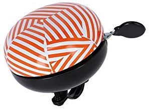 XLC DD-M09 Fahrradklingel (ø83mm | Stripes orange/weiß)