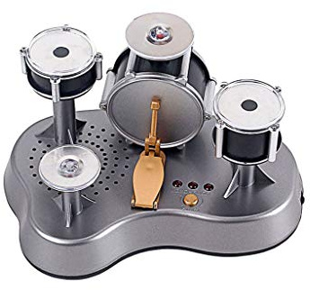 Alnicov Mini-Fingertrommel-Set mit Touch-Drumming und LED-Licht für Jazz-Percussion