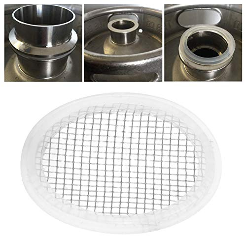 Stainless Steel Gasket, 2in Stainless Steel Gasket Mesh Screen for Tri Clamp Connections Homebrew Distilling Carbon Filter 10 Mesh