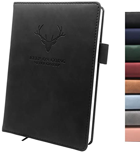 CASKIE Notizbuch A5 Liniert, Hardcover Journal 360 Seiten, Premium Papier 80 Gsm, Kunstleder - Schreiben, Planen, Reisen, als Tagebuch Oder Skizzenbuch …