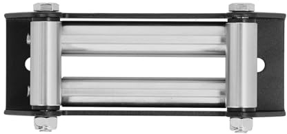 EVGATSAUTO Guía del Rodillo del cabrestante, Paso de Paso del Rodillo del cabrestante Lado a Lado 165 mm / 6,5 Pulgadas Reemplazo de Mantenimiento Universal de Metal para Soportes de ATV UTV