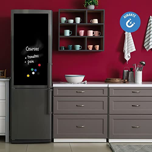 DIMEXACT - Sticker ardoise pour frigo partie haute