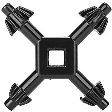 Joyzan Chiave per Trapano 4 in 1, Mandrino Mano Acciaio Multifunzionale Elettric Utensile Dimensioni Filettatura Trapani Chiavi Universale Quattro Angolare Uno Progetti Ristrutturazione Della Casa