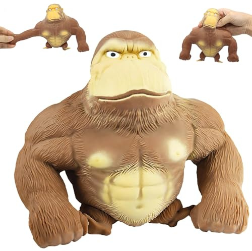 Bogoro Gorilla stressleksak, latex apa gorilla leksaker, latex apa gorilla, anti-ångest rolig simulering pinch relieve stressleksak, stresslindring leksaker för vuxna