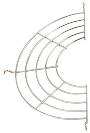 Small Half Round Cooling Rack, Stainless Steel Oil Strainers Shelfs for Kitchen Wok Fry Pan Pot(L)