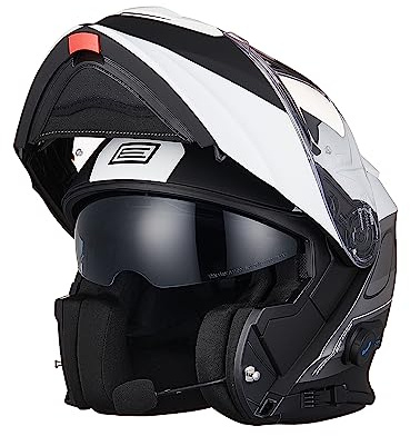 ORIGINE Motorradhelm Bluetooth Klapphelm Integralhelm Mit Doppelvisier ECE 2206