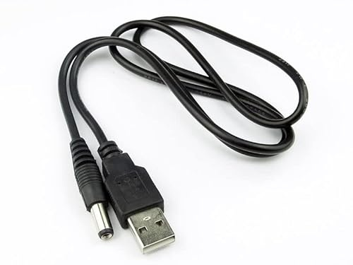 RGBS Adattatore Cavo di Ricarica USB a Jack Barrel DC 5V 1A (DC 2.0 * 06mm, DC2.5 * 0.7mm, DC3.5 * 1.35mm, DC4.0x1.7mm, DC5.5 * 2.1mm, scegli (DC5.5 * 2.1mm))