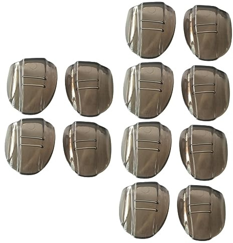 Uonlytech 6paires Lunettes De Latérales Tpu De Cache Latéraux Pour Lunettes Accessoire Pratique Pour Les Éclaboussures Marron Foncé