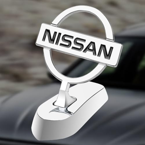 MOOWI Auto Motorhauben Abzeichen Aufkleber für Nissan Patrol, 3D Chrom Logo Emblem Badge, Auto Frontabdeckung Motorhauben Ornament Aufkleber,A