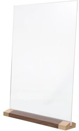 PLAFOPE Tischschildhalter Menüständer Acrylschildhalter Transparenter Broschürenhalter Für Büro Geschäft Restaurant Dokumentenhalter Displayhalter